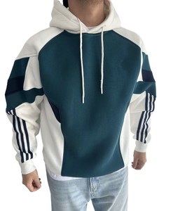 KY OEM fútbol americano Jersey Colorblock fútbol Jersey 2024 2025 personalizado Puff estampado Sudadera con capucha 500gsm - Product Image 2