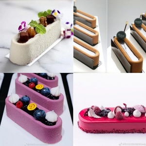 Juego de moldes de silicona TangChu de 6 y 8 cavidades para hornear barras largas - para pasteles, mousse, comida para bebés y panecillos al vapor - Product Image 3