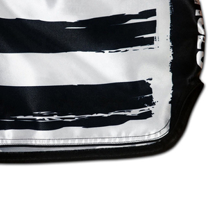Pantalones Cortos de Muay Thai Unisex con Estampado de Bandera Blanca y Negra, Pantalones de Entrenamiento de Kickboxing, Equipo de Combate - Product Image 4