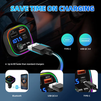 Accessoires de chargement de voiture Adaptateur de chargeur de voiture double Usb 2 Port Usb Led Display 3.1a Smart Car Charger For Iphone Mobile Phone