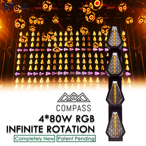 TIITEE 2025 nuevo COMPÁS rotación infinita Retro Stager halógeno DMX512 Control activado por sonido Led Dj Luz de escenario - Product Image 2