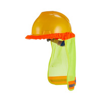 Construction Utilisation Haute Visibilité Cou Réfléchissant Pare-Soleil Protection Maille Bouclier Plein Bord Sécurité Helmtes Couverture