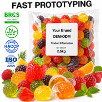 Afpelbaar fruitassortiment zuurzoet zacht smaak snoepjes halal groothandel aangepaste OEM ODM private label fabrikant TIKTOK