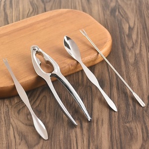 Juego de herramientas para comer cangrejo de ocho piezas, de acero inoxidable, sostenible, Apto para lavavajillas y horno seguro, tijeras de garra de cangrejo, tenedor, pelador de conchas peladas - Product Image 3