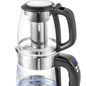 Tetera Turca Inalámbrica de 1.8L, Hervidor de Agua Caliente de Doble Función, Samovar de Acero Inoxidable para el Hogar - Product Image 5