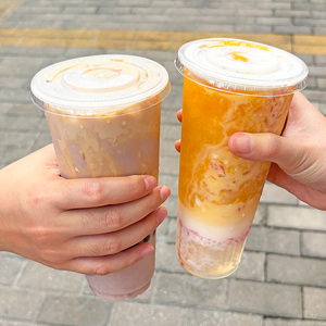 Ly trà sữa, ly sinh tố, ly nước chanh, ly soda, ly nước ép, ly đồ uống dùng một lần bằng nhựa PP cho trà sữa - Product Image 1