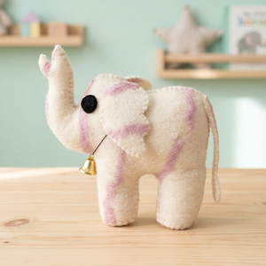Handmade Eco-Friendly Wool Plush Elephant Toys Kids Soft Natural Felt PP Cotton Filling Custom Sizes Accessories Birthdays! TOY - Product Image 3