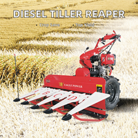 Cultivateur rotatif diesel haute productivité pour la récolte du riz, du blé, du maïs et de la paille