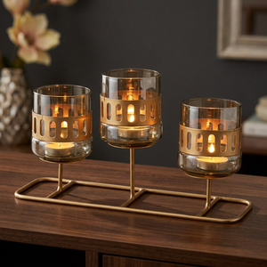 Heavy Metal Candlestick Stand with Unique Design for Dinner Room <b>Candle</b> <b>Holders</b> <b>Lanterns</b> <b>Candle</b> Jars - Product Image 5