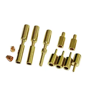 High Quality Mini CNC Machining Center Spring Probe Test Loaded Pins Custom Precision Threaded Brass Contact Pin