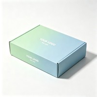 Boîte d'expédition en carton ondulé personnalisée avec logo imprimé, idéale pour l'envoi de vêtements – Offre spéciale