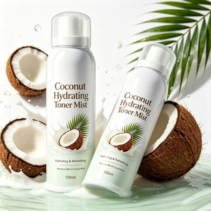 Brume tonifiante hydratante à la noix de coco pour le visage, spray facial rafraîchissant et hydratant en profondeur, apaisant et équilibrant la peau - Product Image 3