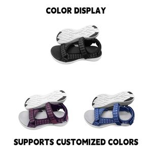 Femmes Style japonais Peep Toe pêcheur sandales en plein air plage pantoufle plat Design sangle imprimé décontracté pour l'automne - Product Image 2