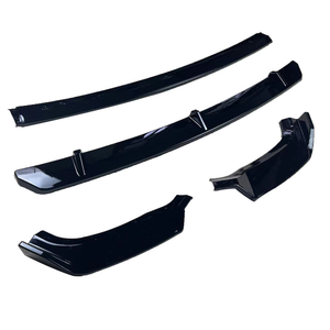 Fabrication en usine d'accessoires automobiles, becquet de pare-chocs avant en fibre de carbone noir pour Audi <span class=keywords><strong>Q5</strong></span> FY Sline 2019-2024 - Product Image 5