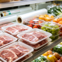 Rouleau de film alimentaire résistant à la chaleur et non toxique pour la restauration professionnelle