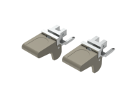 Poignée d'insertion/extraction RDEKONO type XL pour Schroff, Rittal, Elma, Polyrack, Nvent – Levier noir, bouton rouge (haut/bas)