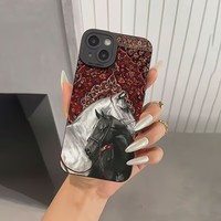 Nouvelles coques de téléphone antichoc motif cheval pour iPhone 17 Air 16 Plus Pro Max 15 14 13 12 11 X – Housse de protection anti-chute avec logo personnalisé