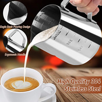 Kit Barista pour Café Espresso 51/53/58mm avec Tamper, Outil WDT, Pichet à Mousse, Stylo à Latte Art, Agitateur, Tapis de Tamper, Pochoirs