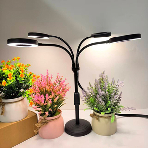 Lámpara de Cultivo LED de Espectro Completo con Anillo Ajustable en Altura, Lámpara de Cultivo de Pie de 6 Pulgadas para Suculentas, Plantas Verdes y Hierbas - Product Image 1