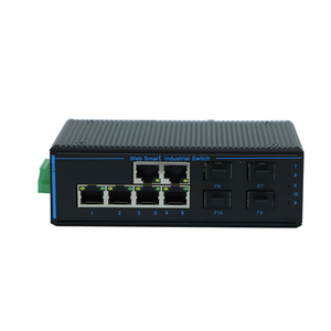 Switch Industrial WEB NMS de Alta Calidad y Bajo Precio, Gigabit, 4 Puertos Ópticos, 6 Puertos Eléctricos SFP, Compatible con Port Mirroring y ERPS - Product Image 2