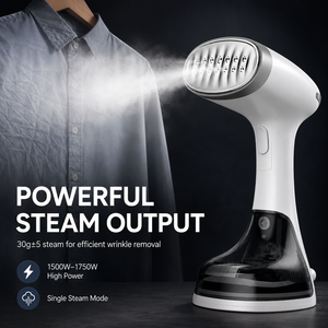Défroisseur Vapeur Électrique Portable 1500W à Chauffage Rapide en 15 Secondes, Pliable, Réservoir 320ml, Anti-Brûlure à Sec, Idéal Hôtel et Voiture - Product Image 1
