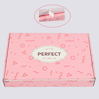 Cajas de Embalaje Rosas, Cajas de Cartón para Envío Personalizadas, Cajas de Papel para Correo, Cajas con Tira Desprendible