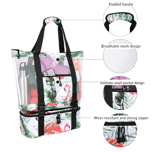 Weibci — <span class=keywords><strong>sac</strong></span> en maille à 4 brins, <span class=keywords><strong>avec</strong></span> <span class=keywords><strong>compartiment</strong></span> <span class=keywords><strong>isotherme</strong></span> pour pique-nique, <span class=keywords><strong>sac</strong></span> <span class=keywords><strong>de</strong></span> <span class=keywords><strong>plage</strong></span>, original, usine - Product Image 5
