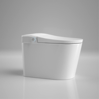 WC intelligent de luxe multifonction avec télécommande, couvercle automatique, chauffage instantané, bidet, lumière nocturne et chasse d'eau par siphon