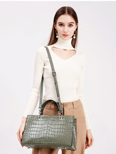 2023年 高級婦人向け有名デザイナーの財布とクロコダイル柄レザーハンドバッグ、女性用ショルダーバッグ、高品質卸売業者 - Product Image 3