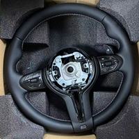 Volant en cuir noir M Performance pour BMW M3 F30 F10 F01 F36 F20 F22 F31 M2 F87 M3 F80 M4 F82 F15 E70 E90 E71 X5 F85