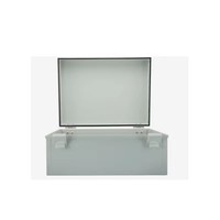 Boîte de jonction étanche avec serrure, indice de protection IP66, utilisation en extérieur, 500x400x195mm, plastique ABS ignifuge, couvercle transparent scellé