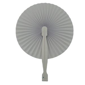 Abanico Plegable Blanco Personalizado con Logotipo para Bodas, Abanico en Blanco para el Verano - Product Image 2