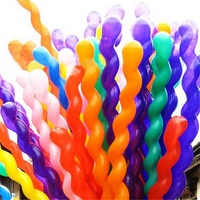 10/20/30 pièces/lot Ballons en latex torsadés en spirale, ballons épais et longs, fournitures de fête, ballons en forme de bande, jouets gonflables