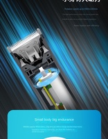 Outils professionnels de coupe de cheveux pour animaux de compagnie tondeuse à cheveux pour chien Kit de toilettage pour chiens tondeuses avec éclairage LED et charge USB 3Type-C