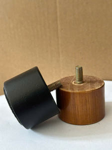 Pieds de canapé en bois d'hévéa de haute qualité, style moderne, installation facile, fabriqués au Vietnam, pour meubles de cuisine, chambre et salon - Product Image 2