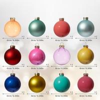 Ornements suspendus en verre peint de haute qualité, 6 paquets, exquises boules décoratives de 6/7/8 cm pour arbre de Noël avec impression UV