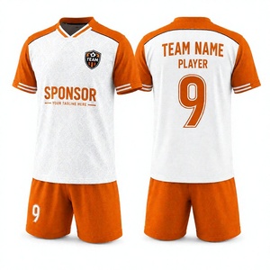 OEM Service Premium Custom Football Jersey Set Lightweight Breathable Quick Dry Short Unisex Teams <b>Soccer</b> Sports Kit for - Product Image 1