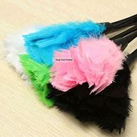 Plumeau de plumes de dinde teint noir vert pas cher écologique réutilisable de poche de couleur naturelle pour fournitures de nettoyage maison voiture bureau