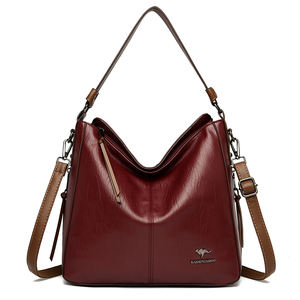 2024 nouveauté Design de mode en cuir Pu fourre-tout décontracté doux Durable fermeture éclair étanche écologique femmes bandoulière épaule - Product Image 3