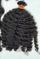 Extensions de cheveux humains Itip, bouclés birmans, micro-liens, 22 24 pouces, cheveux bruts brésiliens I Tip, extensions de cheveux ktips en gros
