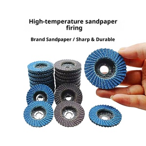 Yüksek zirkonya aşındırıcı 2-inch 3-inch Flap diskler Metal paslanmaz çelik taşlama parlatma için OEM pnömatik açı öğütücü - Product Image 3