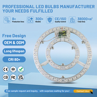Panneau lumineux led module puce lampe 15w 24w 36w 48w 60w forme ronde usine lumière gros plafonnier