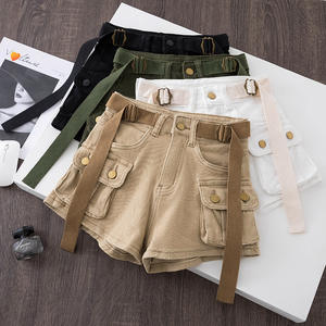 Ropa de trabajo de verano, pantalones cortos de mezclilla para mujer, versiones coreanas, pantalones cortos de baile de cintura alta adelgazantes, tendencia de moda corta y adelgazante - Product Image 3