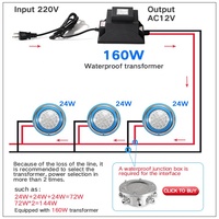 Transformateur de Lampe de Piscine LED Étanche 60W 12V 120V 50Hz IP68 Transformateur de Lumière de Piscine Transformateurs d'Éclairage