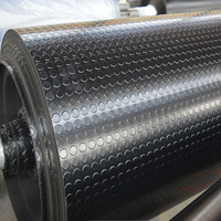 Low-Dot Stud Gummi boden matte Rolle EPDM Kunststoff material für Gym Van Warehouse Werkstatt & Garage Anwendung