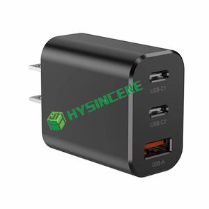 Chargeur de type C EU US Plug avec câble de 1m 30W 20W PD QC3.0 double USB C charge murale rapide de téléphone portable pour <span class=keywords><strong>iphone</strong></span> 14 13 12 11 - Product Image 2