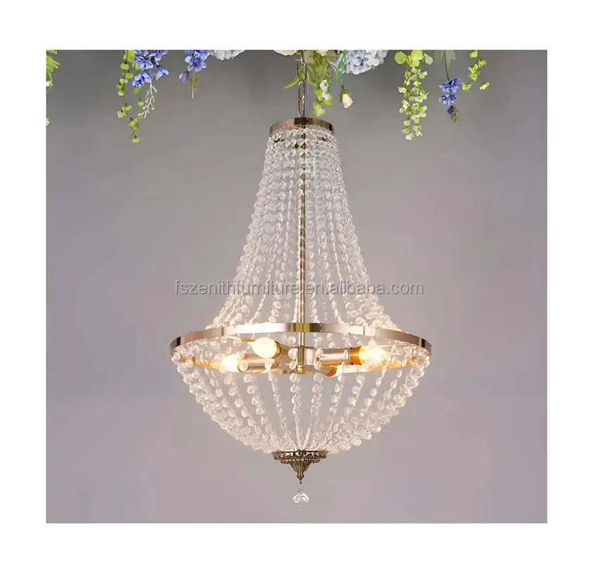 Wedding decoration crystal chandelier pendant ceiling lights modern chandeliers for wedding decor