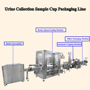 मूत्र संग्रह मल नमूना कप स्टेरिल नमूना बोतल कंटेनर छंटाई पैकेजिंग उत्पादन लाइन - Product Image 3