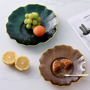 2024 yeni altın kolu çok katmanlı kek plaka teşhir tepsisi standı dekoratif tatlı kek araçları için Premium dokunmatik ile meyve çanağı - Product Image 6