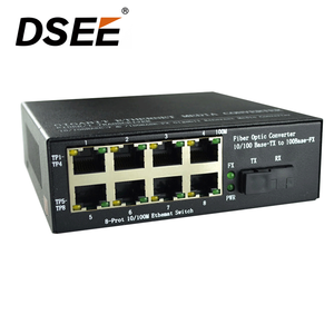 8 RJ45พอร์ต + 1พอร์ตไฟเบอร์สวิตช์ไฟเบอร์ Media Converter กิกะบิตไฟเบอร์ออปติก - Product Image 2